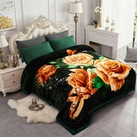 Queen gyapjú ágy takaró, rágcsáló nehéz vastag nyérc takaró télen 77 x91