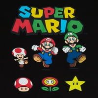 Super Mario Boys Mario és barátok grafikus pólók, 2-csomag, méret 4-18