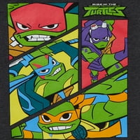 Tizenéves mutáns ninja teknősök fiúk tmnt kerethullám rövid ujjú grafikus póló, méret 4-18