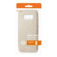 Samsung glitter telefon tok samsung galaxy s sm shine csillogó csillogó szolumvirág hibrid tok aranyban