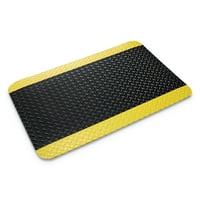 Crown Candy Mats és Mating ipari fedélzeti tányér elleni szőnyeg, vinil, 60, fekete sárga szegély