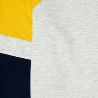 Hét tölgyfa fiú színes blokk hosszú ujjú pólók, 3-csomag, méret 4-16