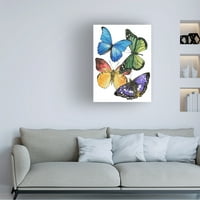 Melissa Wang 'Butterfly Swatches II' Canvas Art