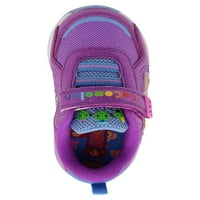 A Cocomelon kisgyermek lányok felvilágosítják az atlétikai cipőt, a 7-12 méretű méreteket