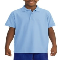 Jerzees iskolai egyenruhás rövid ujjú ráncos ellenálló teljesítményű póló