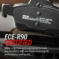 Power Stop hátsó Euro-Stop ECE-R tanúsítvánnyal rendelkező fékbetét és Rotor készlet Esk illik a Volvo XC60-hoz